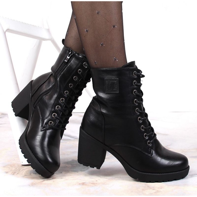 Botas con cordones y cremallera, con aislamiento Jezzi W JEZ140E negro 1 Botas con cordones y cremallera, con aislamiento Jezzi W JEZ140E negro 1