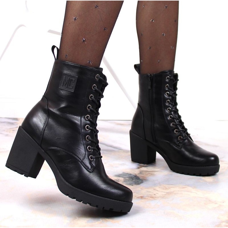 Botas con cordones y cremallera, con aislamiento Jezzi W JEZ140E negro 2 Botas con cordones y cremallera, con aislamiento Jezzi W JEZ140E negro 2