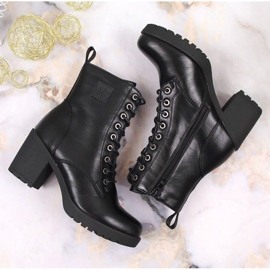 Botas con cordones y cremallera, con aislamiento Jezzi W JEZ140E negro 6