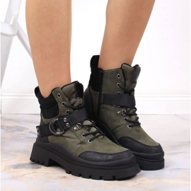 Botas de montaña con aislamiento NEWS W EVE376A verde 2