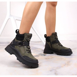 Botas de montaña con aislamiento NEWS W EVE376A verde 3
