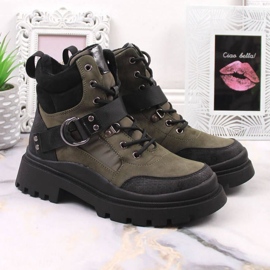Botas de montaña con aislamiento NEWS W EVE376A verde 5