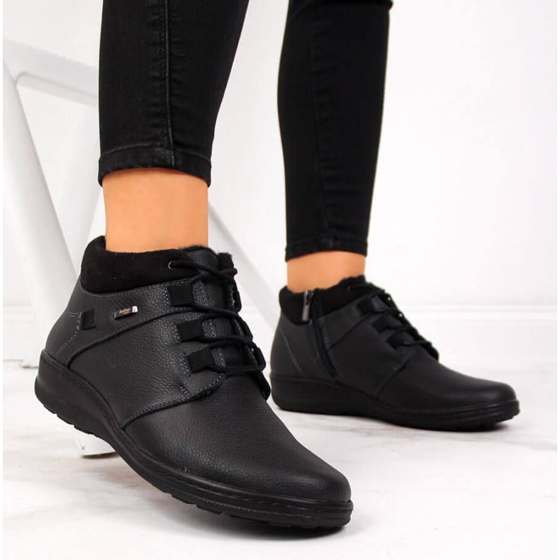 Botas de piel con aislamiento Helios W H521A negro 2 Botas de piel con aislamiento Helios W H521A negro 2