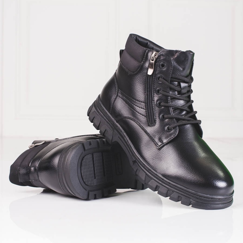 SHELOVET Botas altas negras de invierno para hombre. negro 1 SHELOVET Botas altas negras de invierno para hombre. negro 1