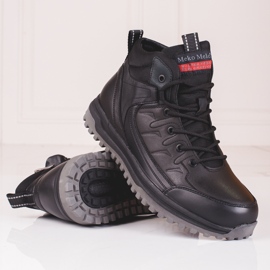 SHELOVET Botas altas de hombre negras negro 1