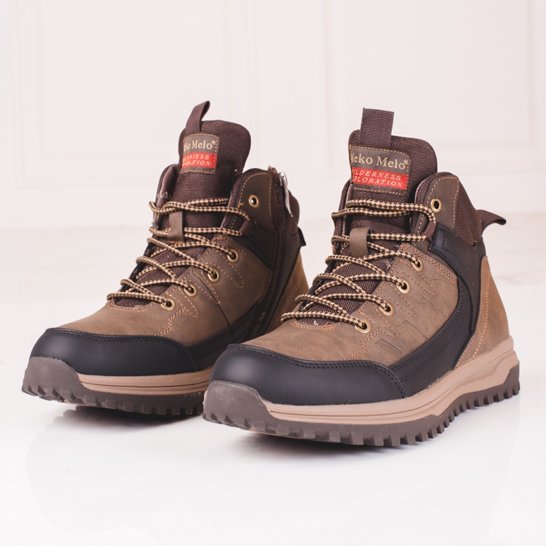 SHELOVET Botas altas marrones hombre marrón 2