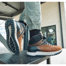 Zapatos marrones de hombre Rieker U0161-42 marrón 1