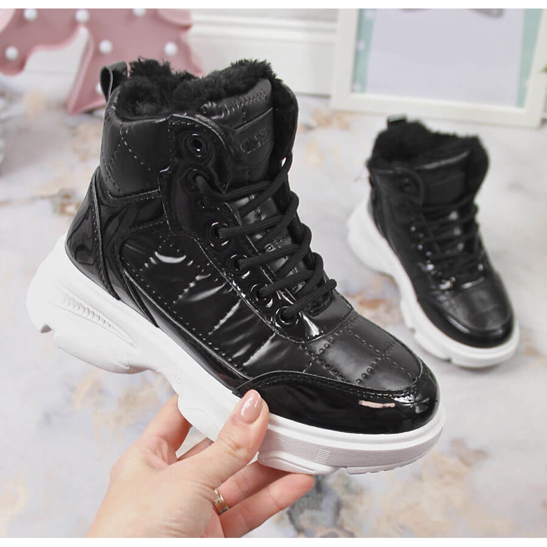 Deportivas mujer, metalizadas, insuladas negras Vinceza negro 1