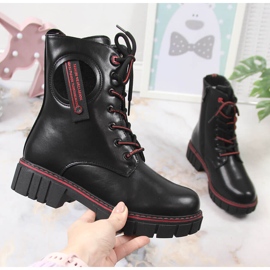 Botas negras NEWS para niñas con aislamiento de lana de oveja negro 1