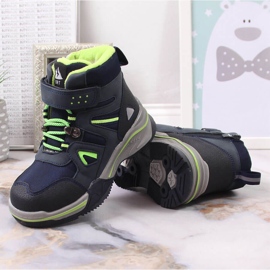 News Zapatos de niño con aislamiento de lana de oveja azul marino negro verde 2