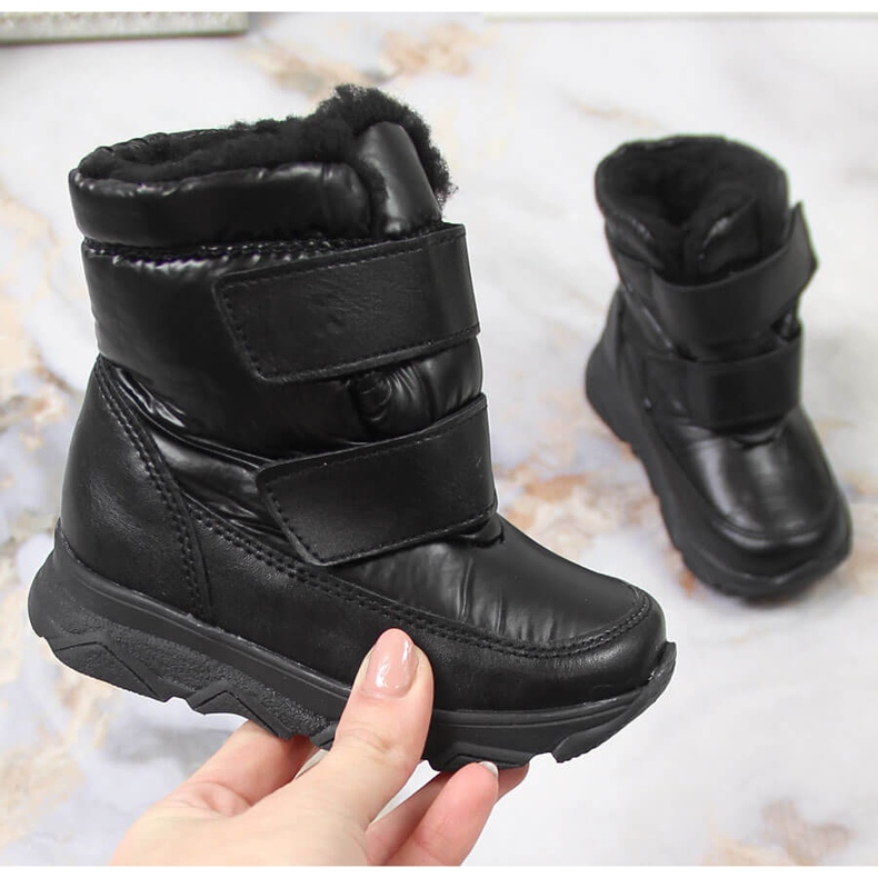 Botas de nieve impermeables con membrana negro Kornecki 6895 2