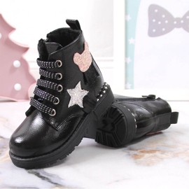 Botas aislantes negro brillo para niña Potocki 2