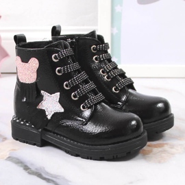 Botas aislantes negro brillo para niña Potocki 3