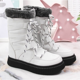 Zapatos de niña con pelo blanco Potocki 3