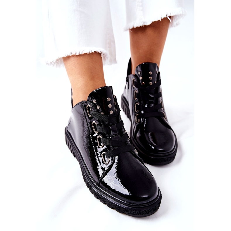 Zapatos Lacados Sergio Leone PB210 Negro 3