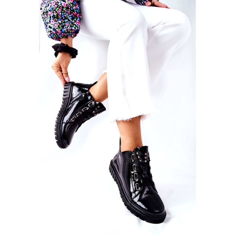 Zapatos Lacados Sergio Leone PB210 Negro 2