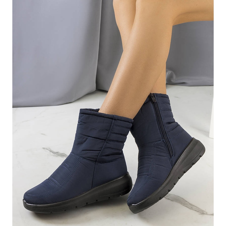 PA1 Botas de nieve Alani acolchadas azul marino 1