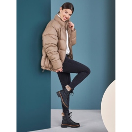 Botas de mujer negras Rieker 72630-00 con pelo negro 6