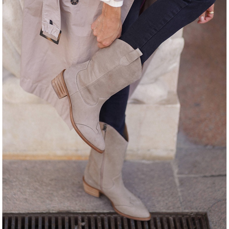 Marco Shoes Botines piel natural beige 2