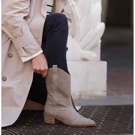 Marco Shoes Botines piel natural beige 1