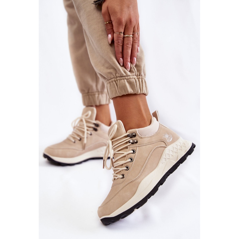 PA1 Zapatillas Trekking Mujer Trappers Beige Claro Otto 2