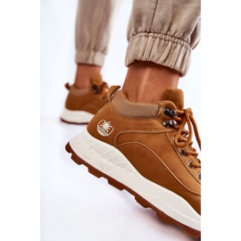 PA1 Zapatos De Trekking Abrigados Mujer Trappers Camel Otto marrón 4