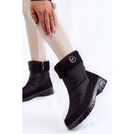 Botas de nieve con aislamiento de moda para mujer Progress PROGJ-21-13 Negro 4