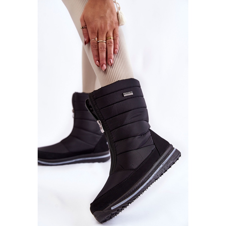 Botas de nieve ligeras y aisladas para mujer Progress PROGJ-22-129 Negro 2