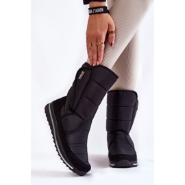 Botas De Nieve De Mujer Con Velcro Progress PROGJ-22-128 Negro 4