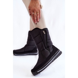 Botas De Nieve De Mujer Con Velcro Progress PROGJ-22-128 Negro 3