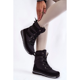 Botas de nieve con cordones para mujer Progress PROGJ-22-134 Negro 5