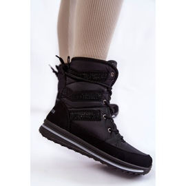 Botas de nieve con cordones para mujer Progress PROGJ-22-134 Negro 2