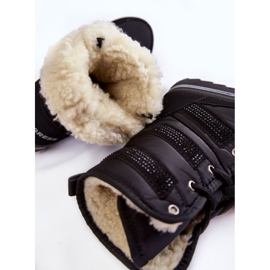 Botas de nieve con cordones para mujer Progress PROGJ-22-134 Negro 7