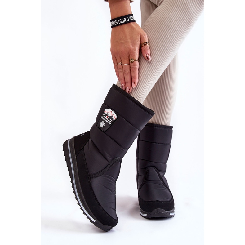 Botas De Nieve De Mujer Con Cremallera Progress PROGJ-21-09 Negro 2