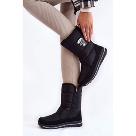 Botas De Nieve De Mujer Con Cremallera Progress PROGJ-21-09 Negro 5