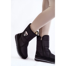 Botas De Nieve De Mujer Con Cremallera Progress PROGJ-21-09 Negro 4
