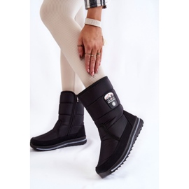 Botas De Nieve De Mujer Con Cremallera Progress PROGJ-21-09 Negro 3