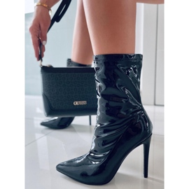 BM Botines lacados sobre tacón Soraya Black negro 1