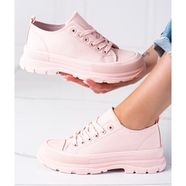 SHELOVET Zapatillas en la plataforma rosado 1