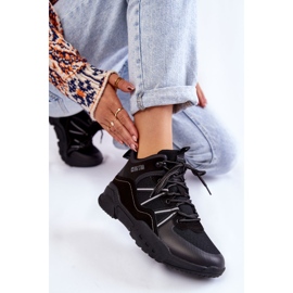 Botas de montaña para mujer Memory Foam Big Star KK274218 Negro 6