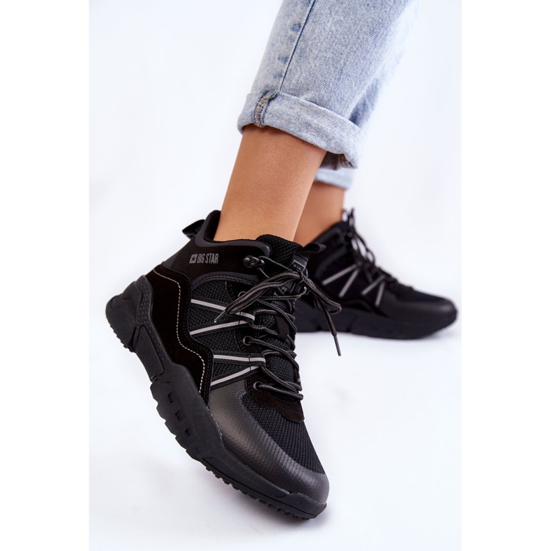 Botas de montaña para mujer Memory Foam Big Star KK274218 Negro 2