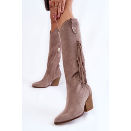 Lewski Shoes Botas Vaqueras Mujer Ante Lewski 3094 / F Gris 2