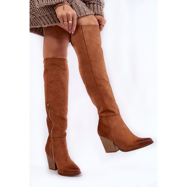 Lewski Shoes Botas Altas Mujer Piel Lewski 2833 Camel marrón 2