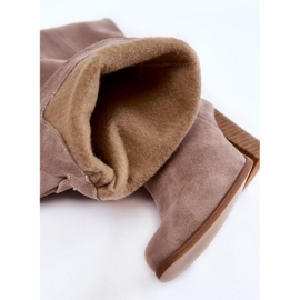 Lewski Shoes Botas Mosqueteras Mujer Ante Lewski 2833 Gris beige 6