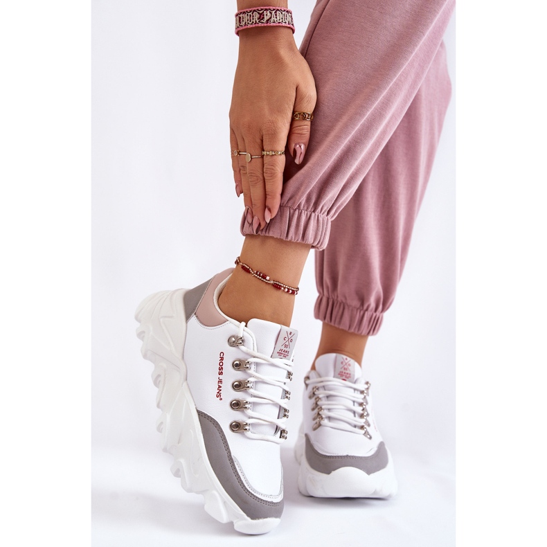 Zapatillas de Mujer con plataforma Cross Jeans KK2R4071C Blanco 1