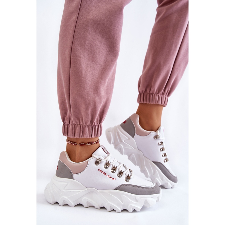 Zapatillas de Mujer con plataforma Cross Jeans KK2R4071C Blanco 2