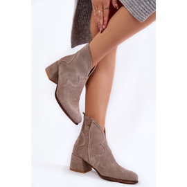 PA2 Botas Tacón Ante Beige Resso 2