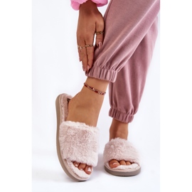 Pantuflas De Casa Pantuflas Con Pelo Inblu EK-05-011 Beige 1 Pantuflas De Casa Pantuflas Con Pelo Inblu EK-05-011 Beige 1