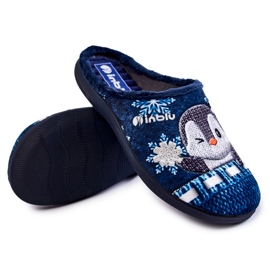 Pantuflas de Estar por Casa Mujer Pingüinos Inblu EC-81-004 Azul Marino 1