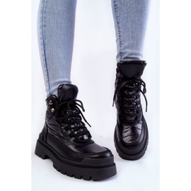 Sergio Leone Botas De Mujer En La Plataforma Negro Nerina 6